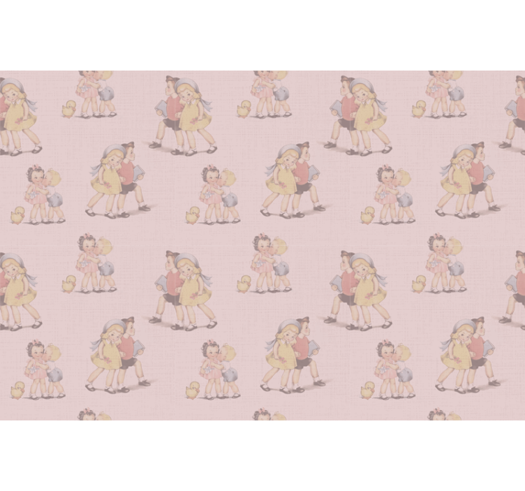 Cortina roller original niños jugando juntos - TenVinilo