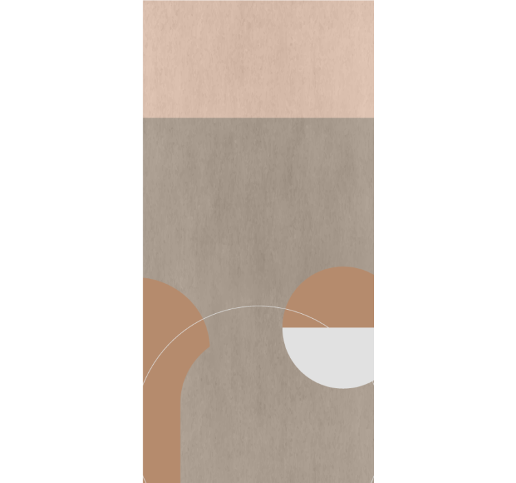 Cortina roller moderno formas geométricas redondas - TenVinilo