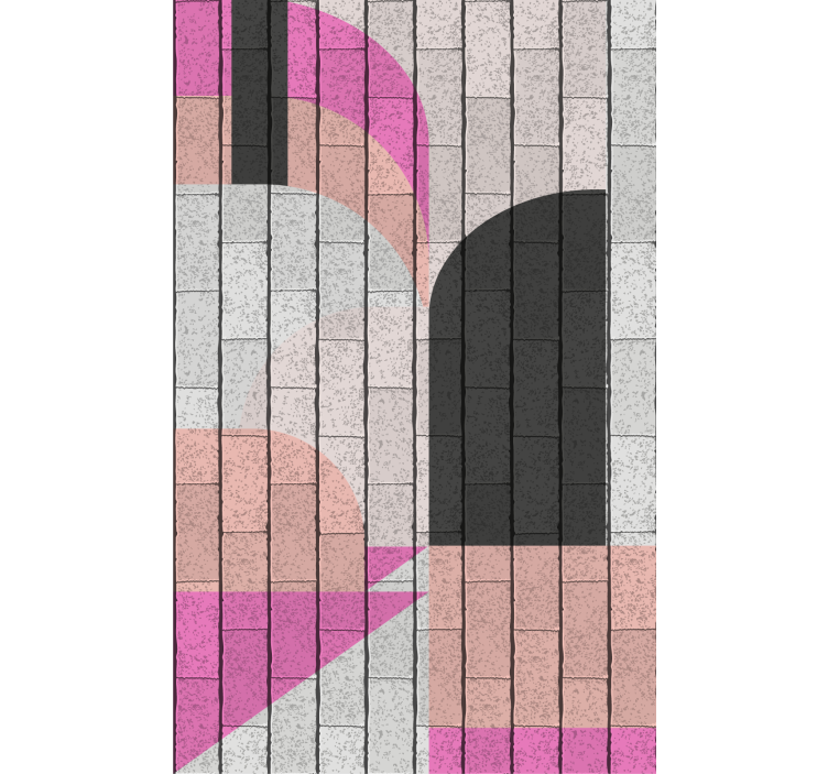 Cortina roller moderno patrón de arquitectura geométrica - TenVinilo