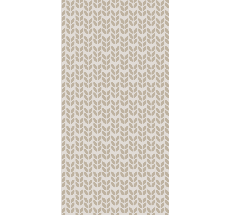 Cortina roller flores diseño de hojas - TenVinilo