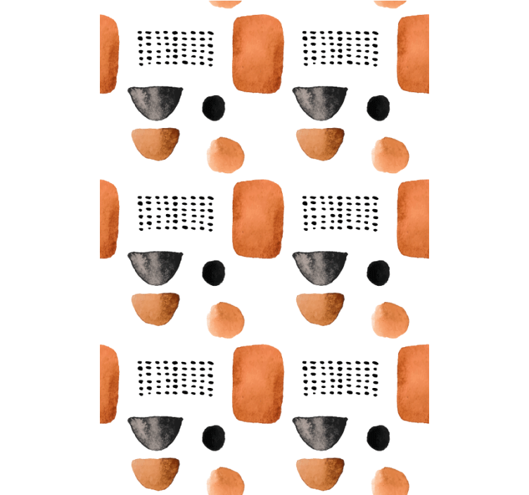 Cortina roller oficina formas geométricas minimalistas - TenVinilo