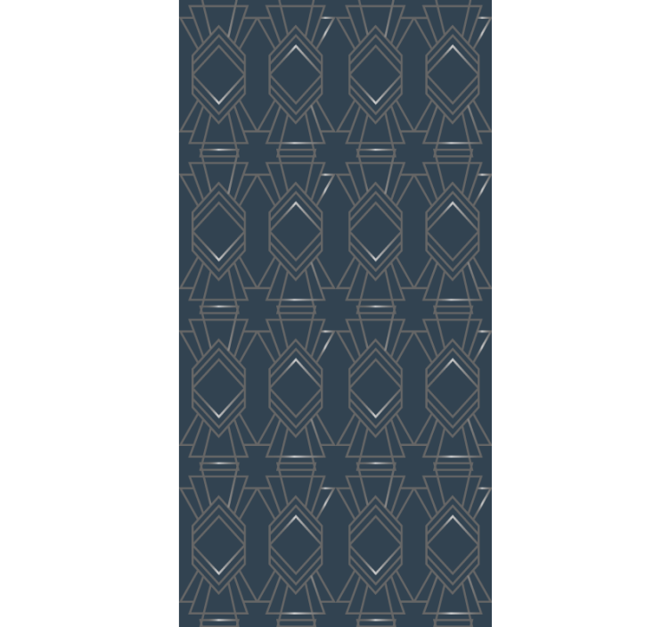 Cortina roller moderno patrón de formas geométricas - TenVinilo