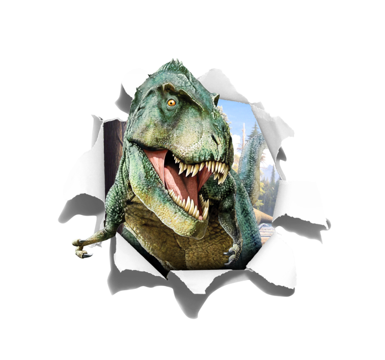Estor infantil 3D enojado t-rex - TenVinilo