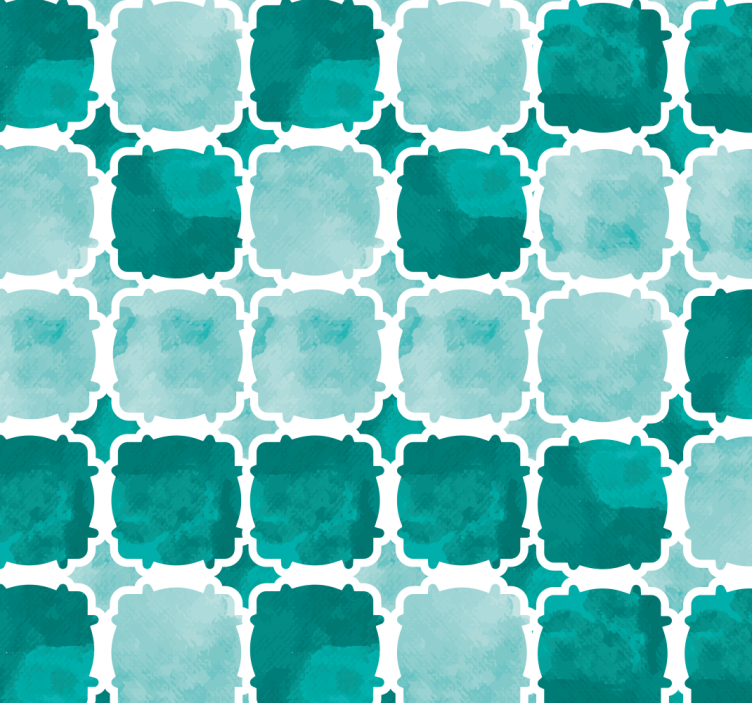 Estor para salón azulejos de acuarela - TenVinilo