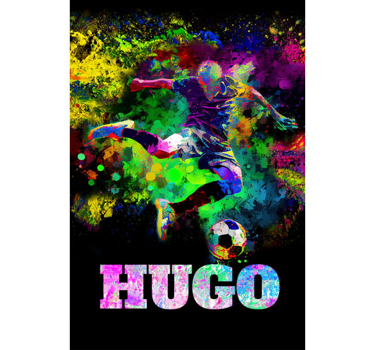 Cortina roller fútbol diseño colorido - TenVinilo