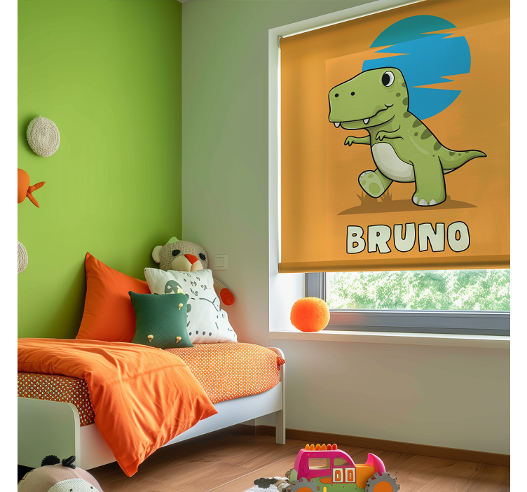 Cortina roller dinosaurios dinosaurio personalizado - TenVinilo