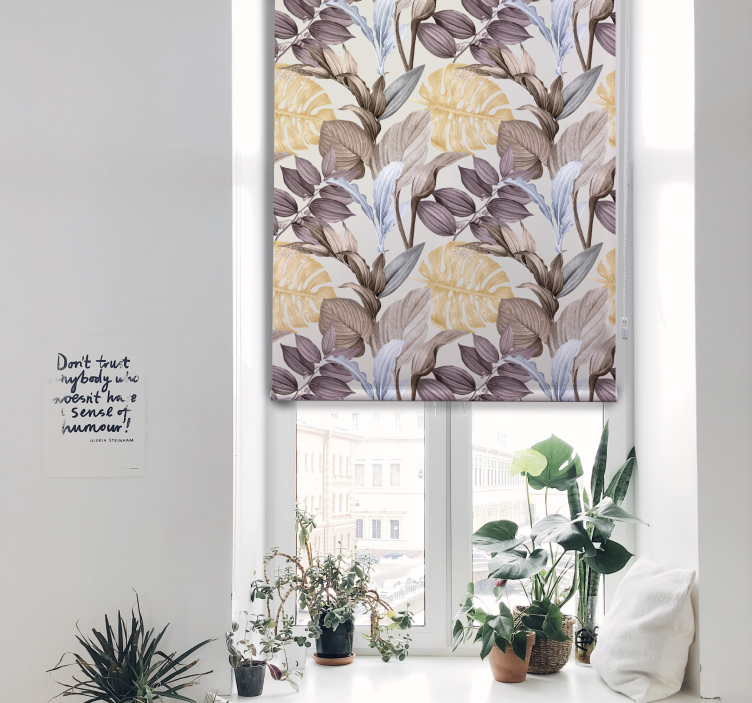 Estor floral Plantas tropicales xxl - TenVinilo