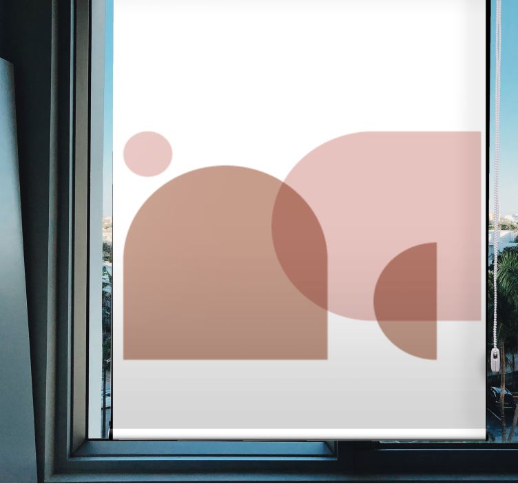 Estor moderno Nuevo estilo boho geométrico - TenVinilo