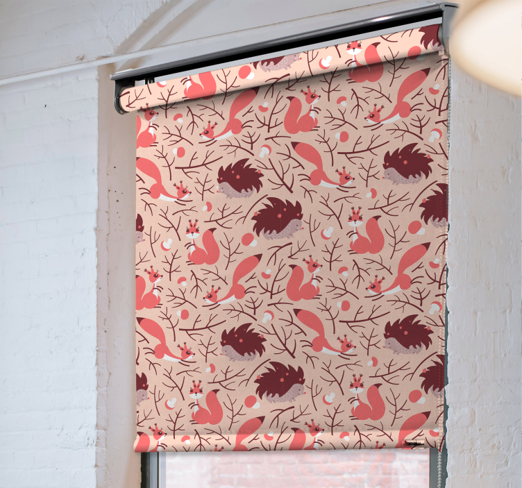 Estor nórdico ardillas y erizos - TenVinilo