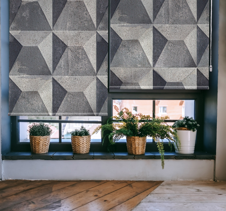 Estor estilo moderno textura béton brut - TenVinilo