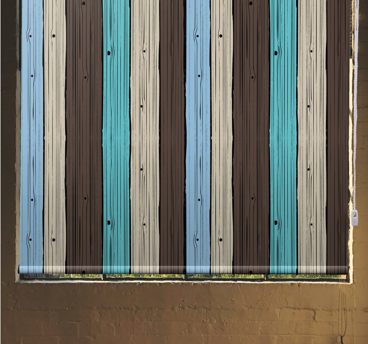 Estor textura Estructura de madera de andamio - TenVinilo