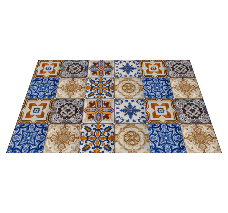 Individual para mesa original hidráulica multicolor - TenVinilo