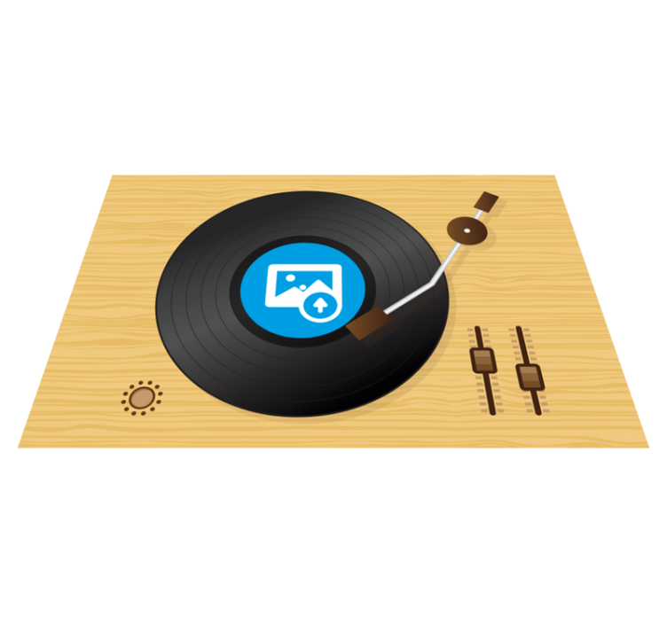 Mantel individual personalizado disco vinilo - TenVinilo