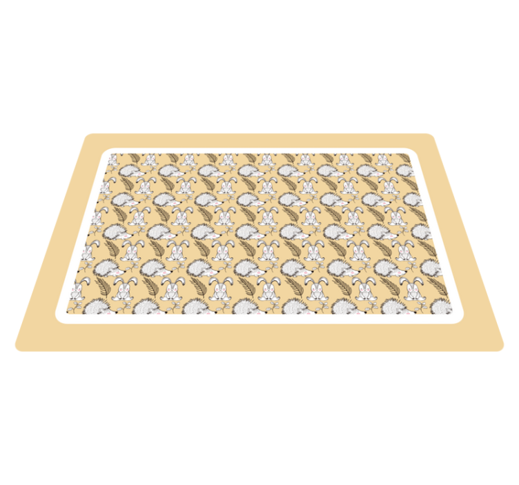 Individual para mesa infantil personajes de dibujos lindos - TenVinilo