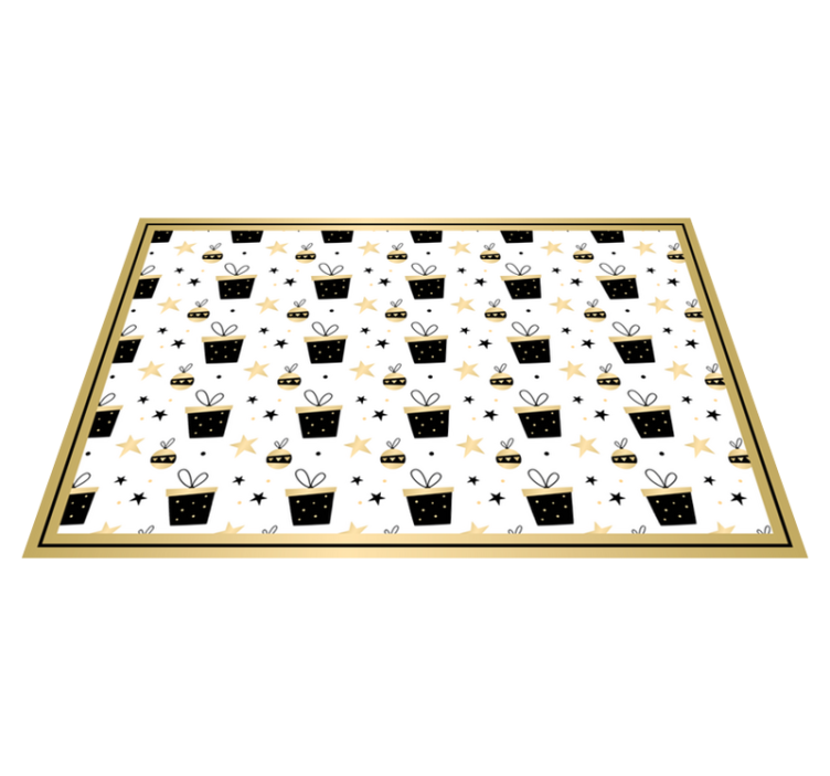 Individual para mesa navideño patrón de regalos festivos - TenVinilo