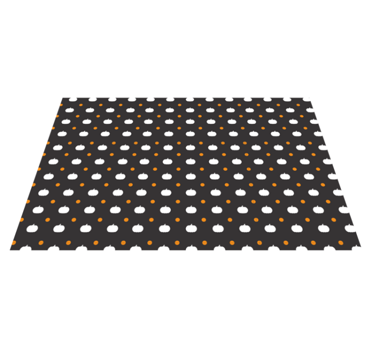 Mantel individual Halloween calabaza y lunares - TenVinilo