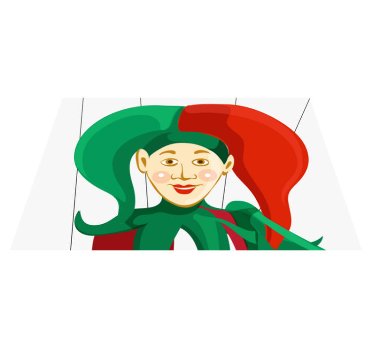 Individual para mesa original ilustración de bufón - TenVinilo