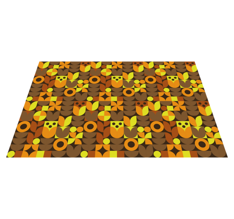 Individual para mesa original patrones geométricos coloridos - TenVinilo