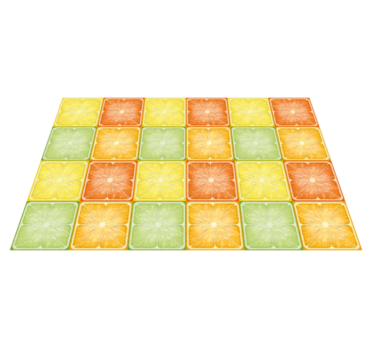 Individual para mesa original patrón de rodajas cítricas - TenVinilo