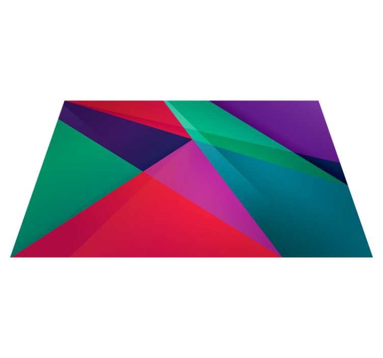 Individual mesa moderno diseño geométrico colorido - TenVinilo