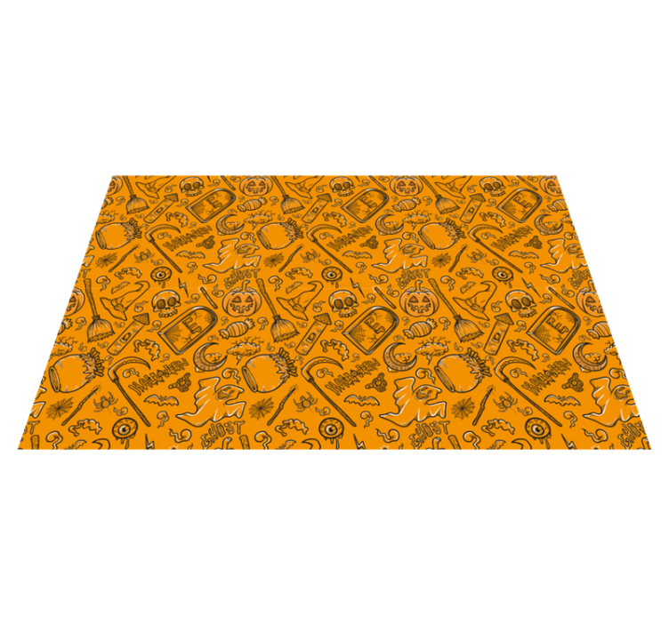 Individual para mesa halloween motivos espeluznantes - TenVinilo