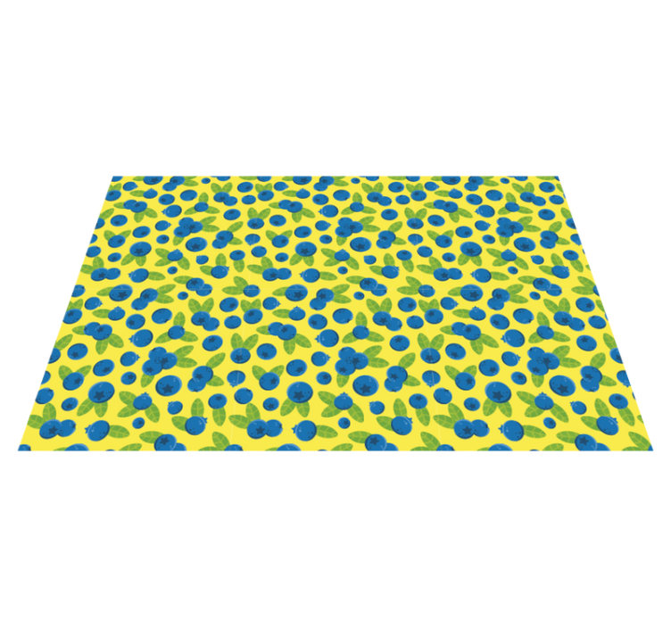 Individual para mesa original patrón colorido de arándanos - TenVinilo