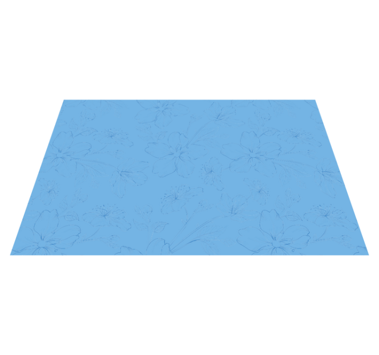 Individual para mesa patrón superficie inspirada en botánica - TenVinilo