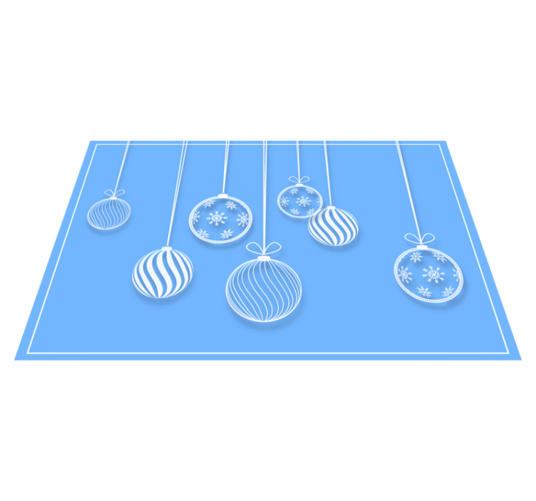 Individual para mesa navideño adornos colgantes - TenVinilo