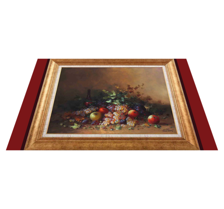 Individual para mesa original obra de arte de frutas - TenVinilo