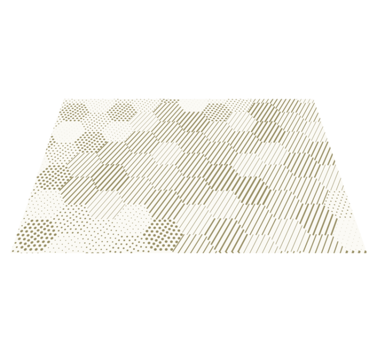 Individual para mesa patrón diseño geométrico elegante - TenVinilo