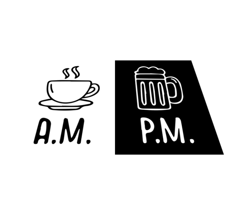 Mantel individual restaurante Cafe y cerveza - TenVinilo