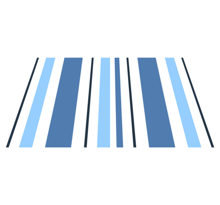 Individual mesa moderno manteles individuales rayas azules - TenVinilo