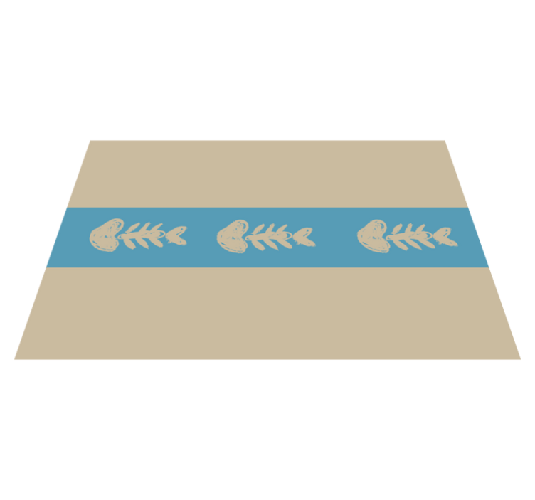 Individual para mesa original patrón de espinas de pescado - TenVinilo