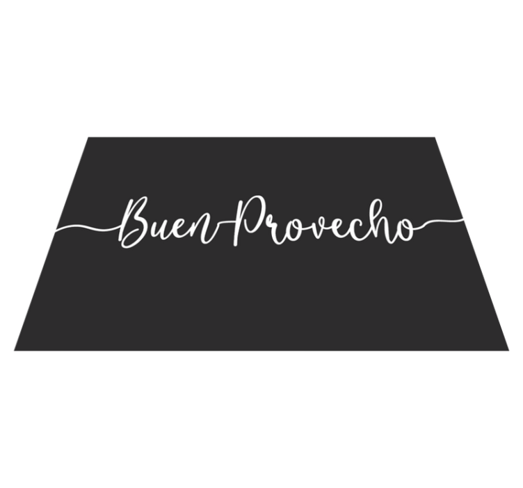 Individual para mesa frases afirmación de comida elegante - TenVinilo