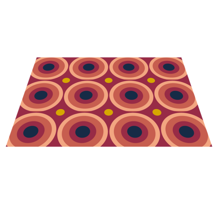 Individual para mesa original patrón circular geométrico - TenVinilo