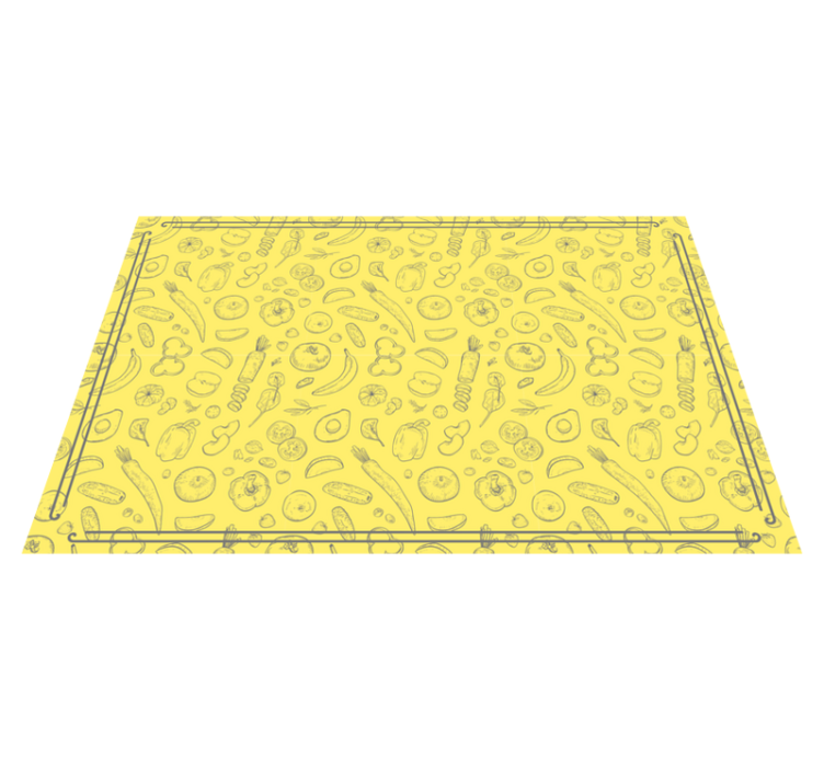 Mantel individual original Conjunto de frutas y verduras - TenVinilo