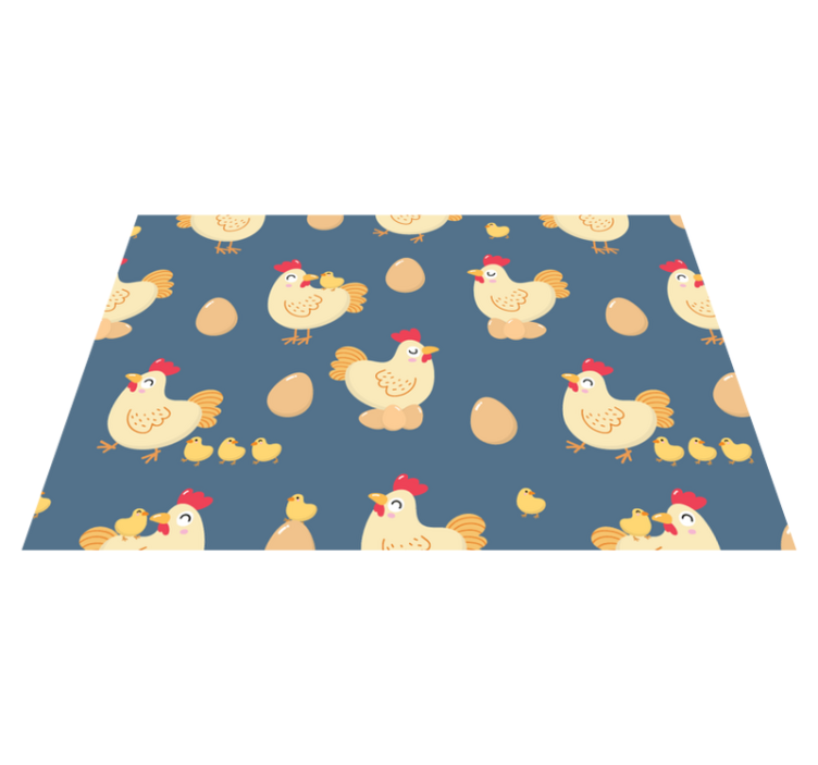 Manteles individuales de vinilo para mamás y pollitos - TenVinilo