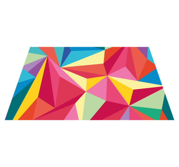 Individual para mesa original composición color geométrica - TenVinilo