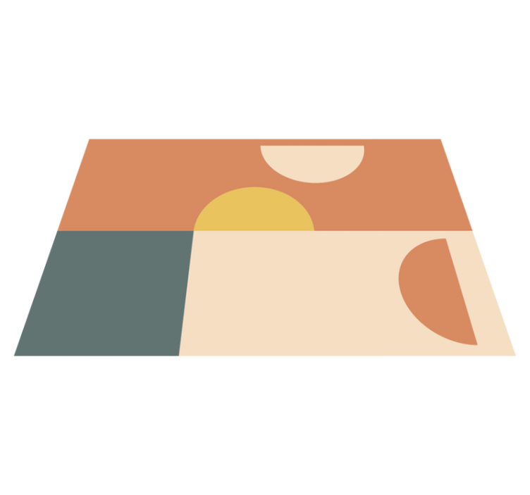 Individual original mesa Círculos rectángulos estilo - TenVinilo