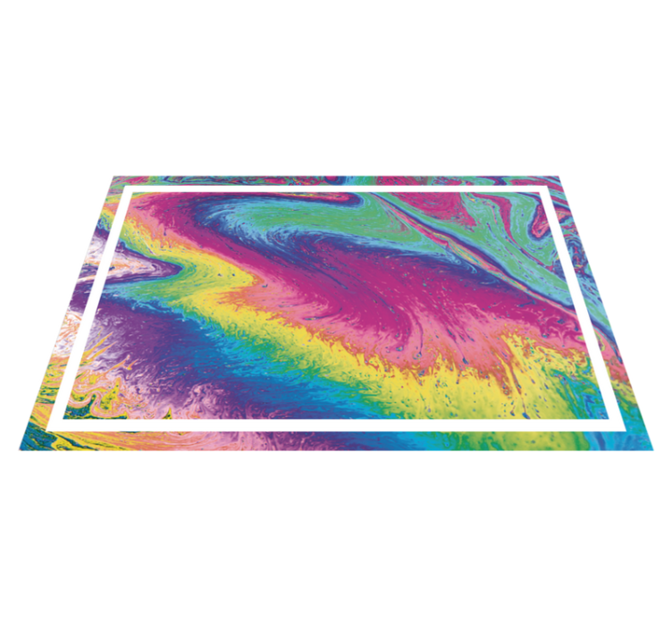 Mantel individual patrón Arcoiris de mármol - TenVinilo