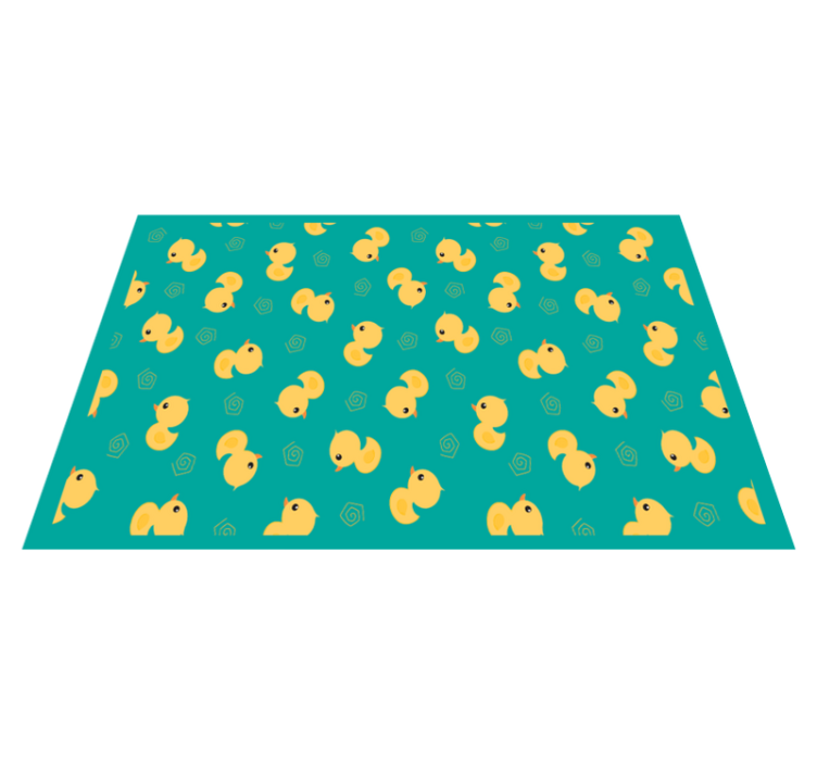 Individual para mesa infantil patrón de patitos adorables - TenVinilo