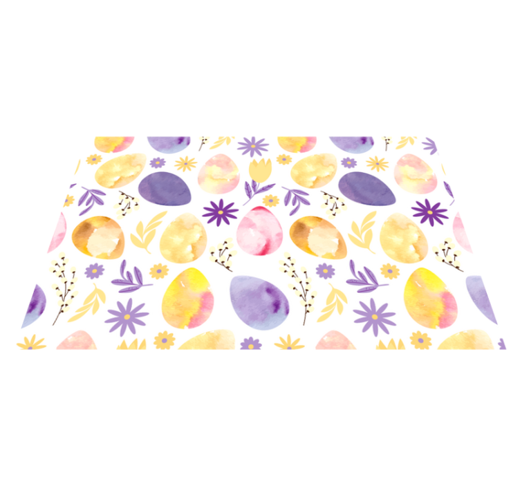 Mantel individual elegante Forma de huevo morado - TenVinilo