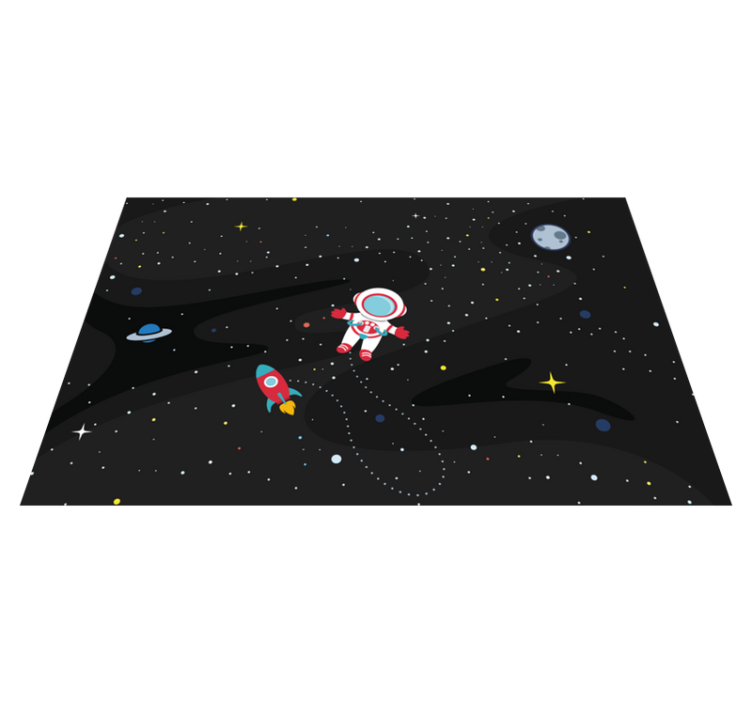 Individual para mesa infantil astronauta y cohete - TenVinilo