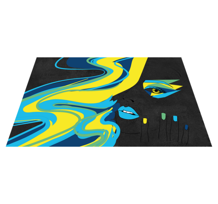 Individual para mesa original arte en negrita - TenVinilo