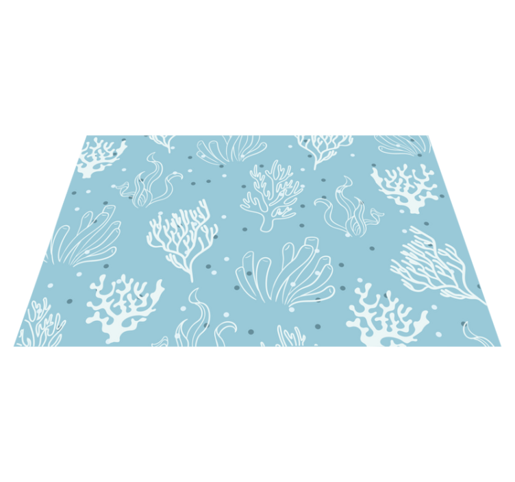 Individual para mesa original juego de tazones coralinos - TenVinilo