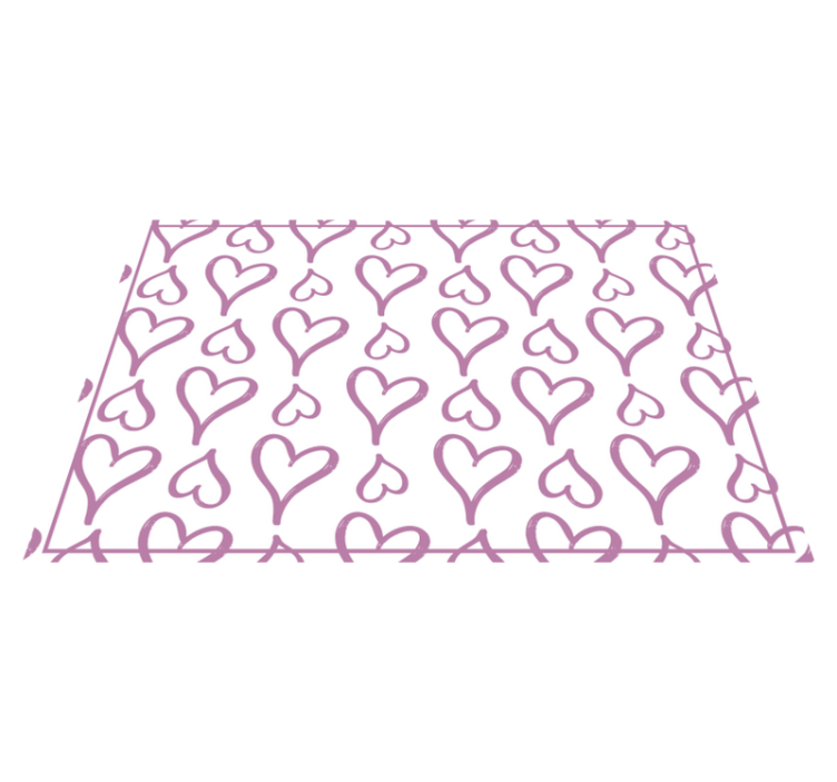 Individual para mesa original patrón de corazones encantador - TenVinilo