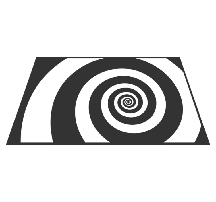 Individual para mesa patrón efecto Óptico espiral - TenVinilo