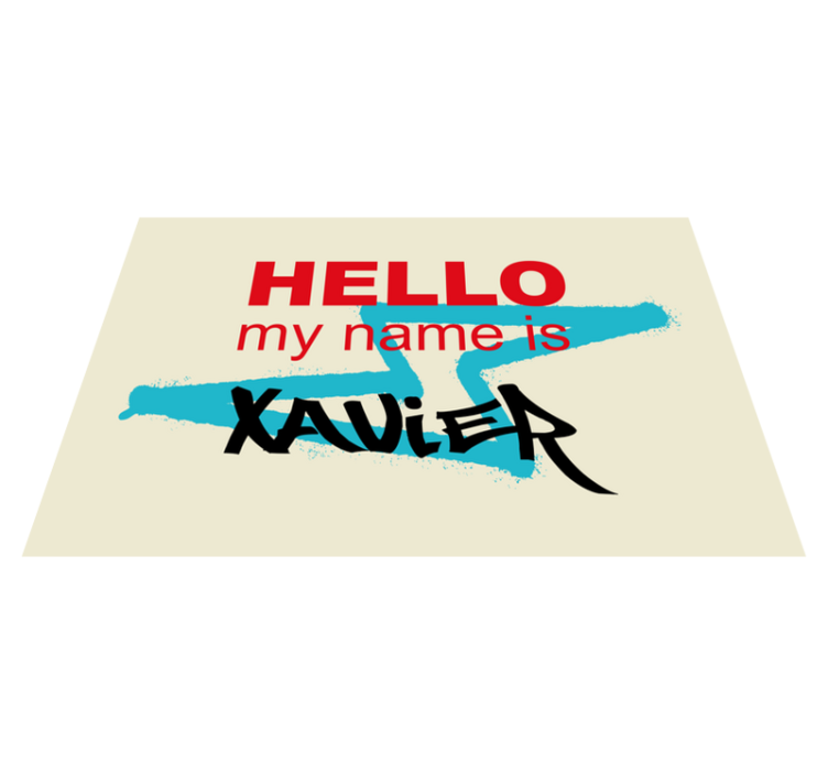 Individual para mesa frases anuncio de nombre personalizado - TenVinilo