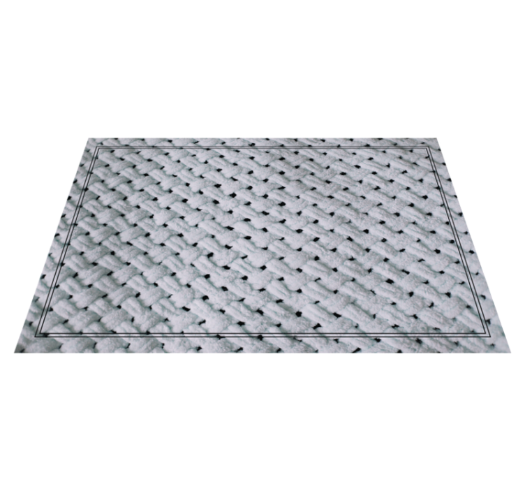 Individual para mesa patrón superficie tejida - TenVinilo