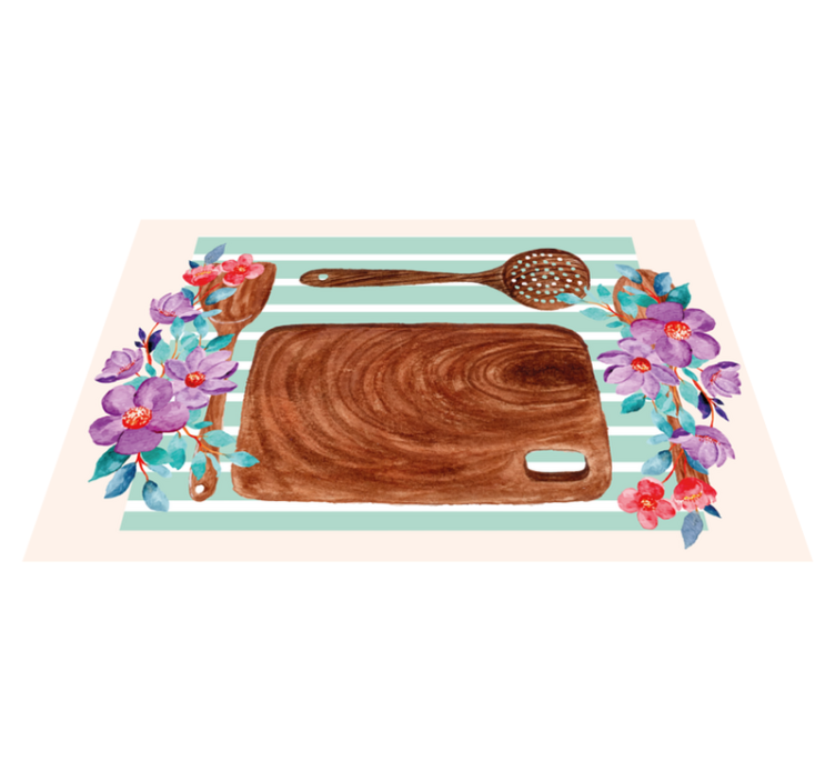 Individual para mesa original escena culinaria elegante - TenVinilo